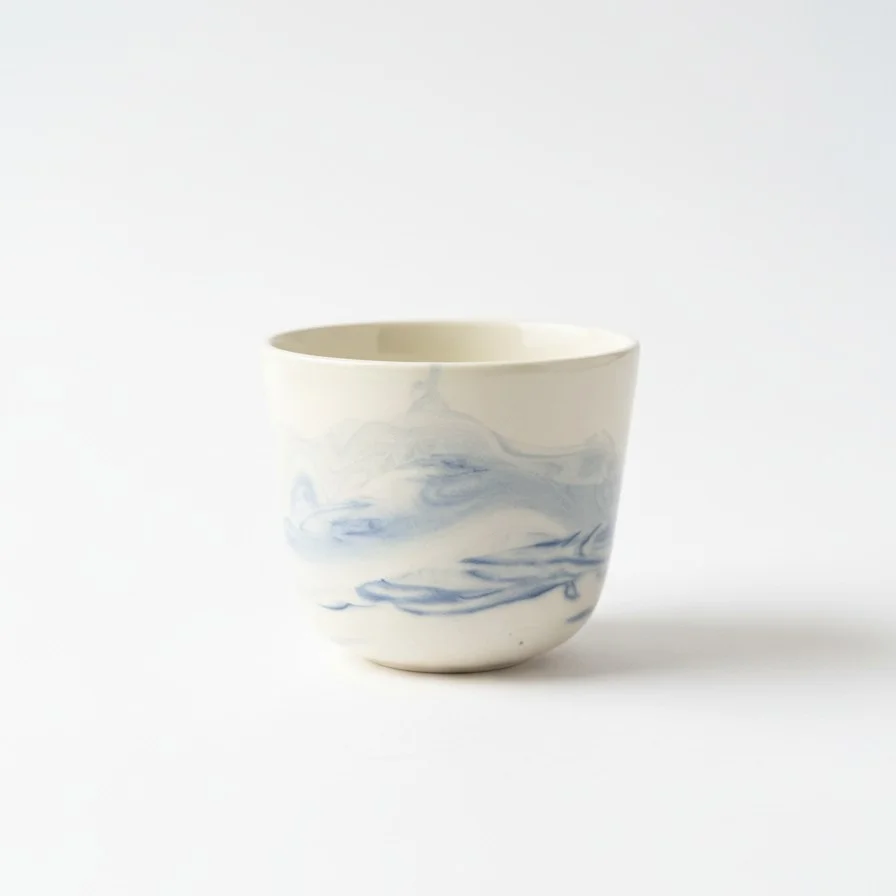 Marbled Cup - Blue