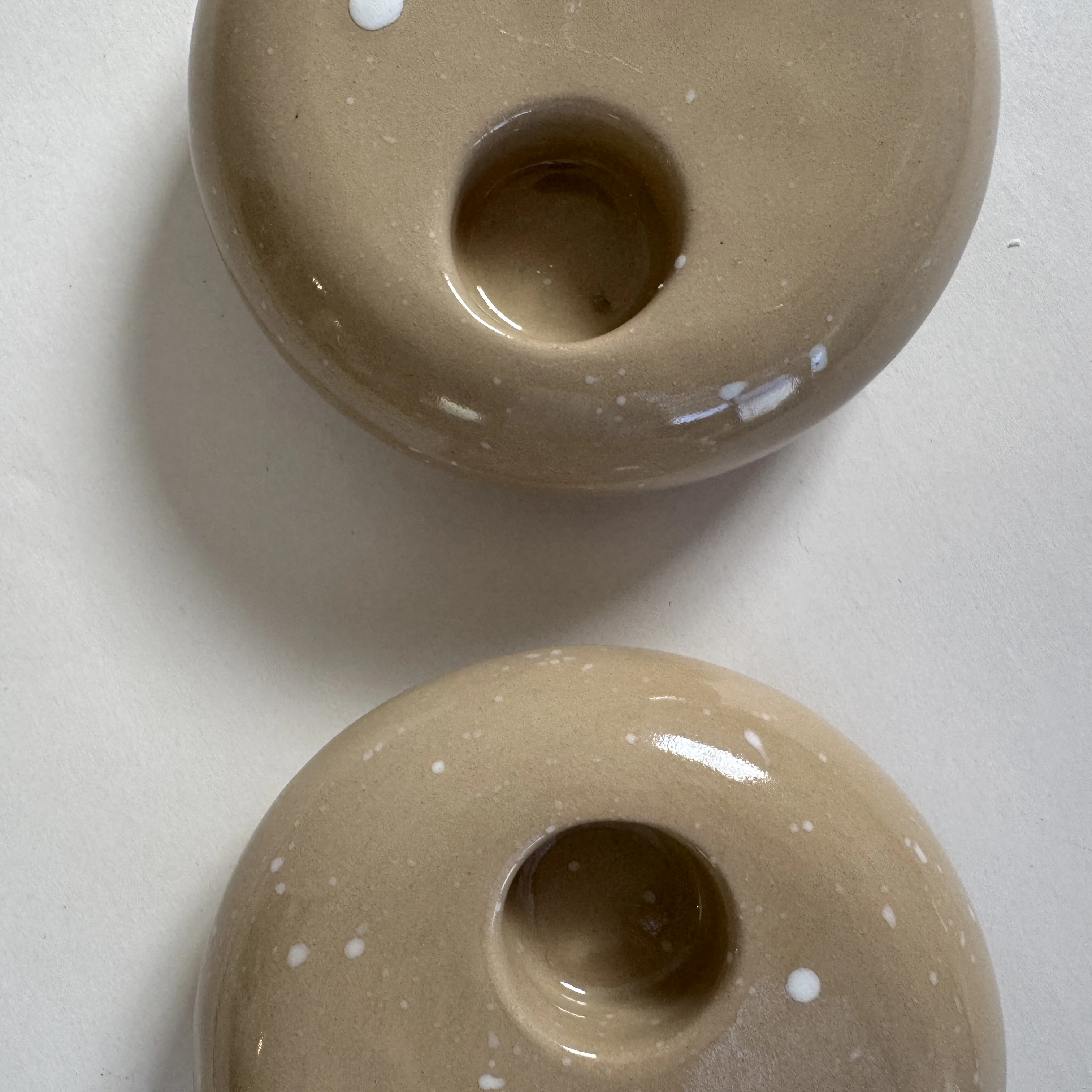 Pebble Candle Holder - Mochaccino Dust view 3