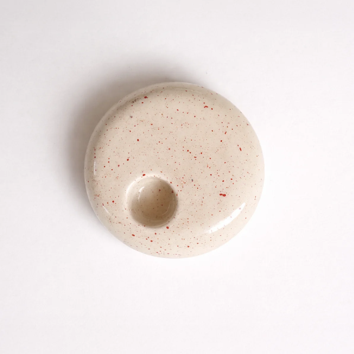 Pebble Candle Holder - Red Dust