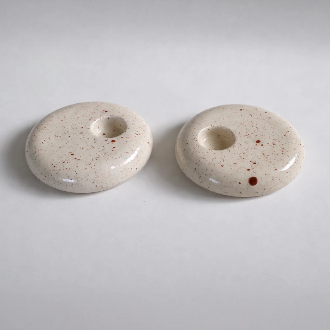 Pebble Candle Holder - Terracotta Dust view 2