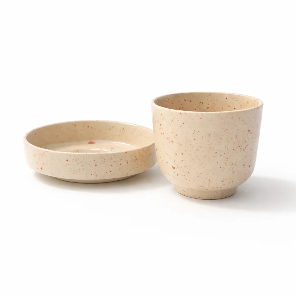 Cappuccino Cup's Saucer - Terracotta Dust