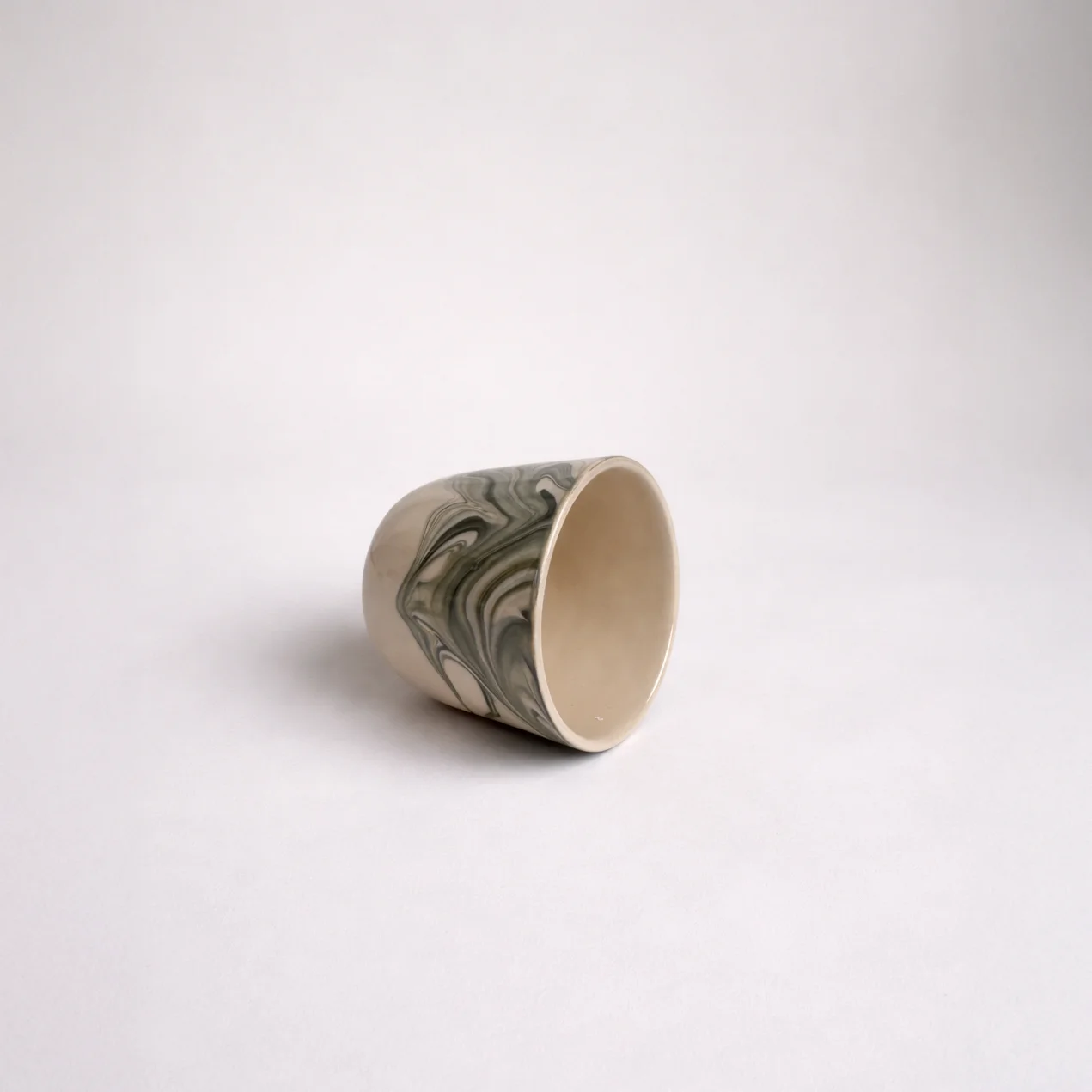 Macchiato Cup - Olive Marble view 2