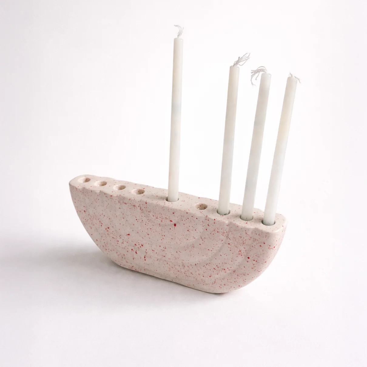 Hanukkiah - Splash Red view 2
