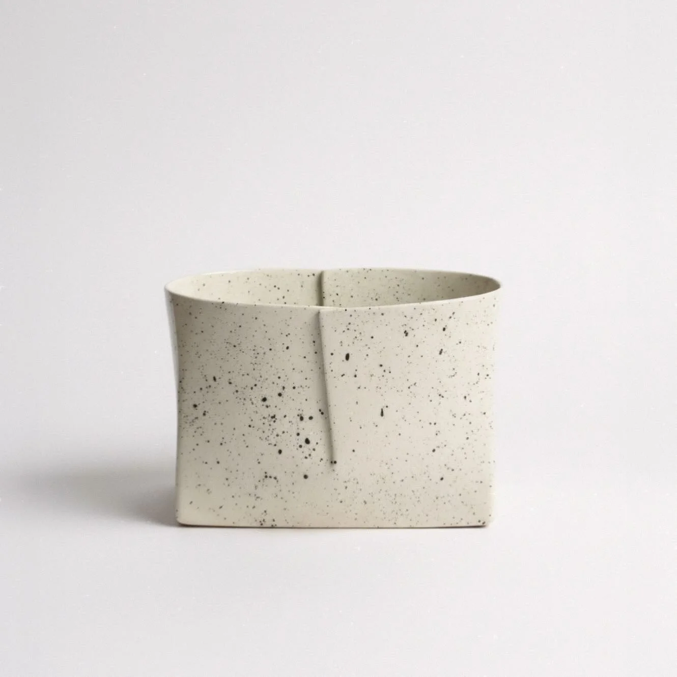 Folded Matza Vase - Olive Dust view 3