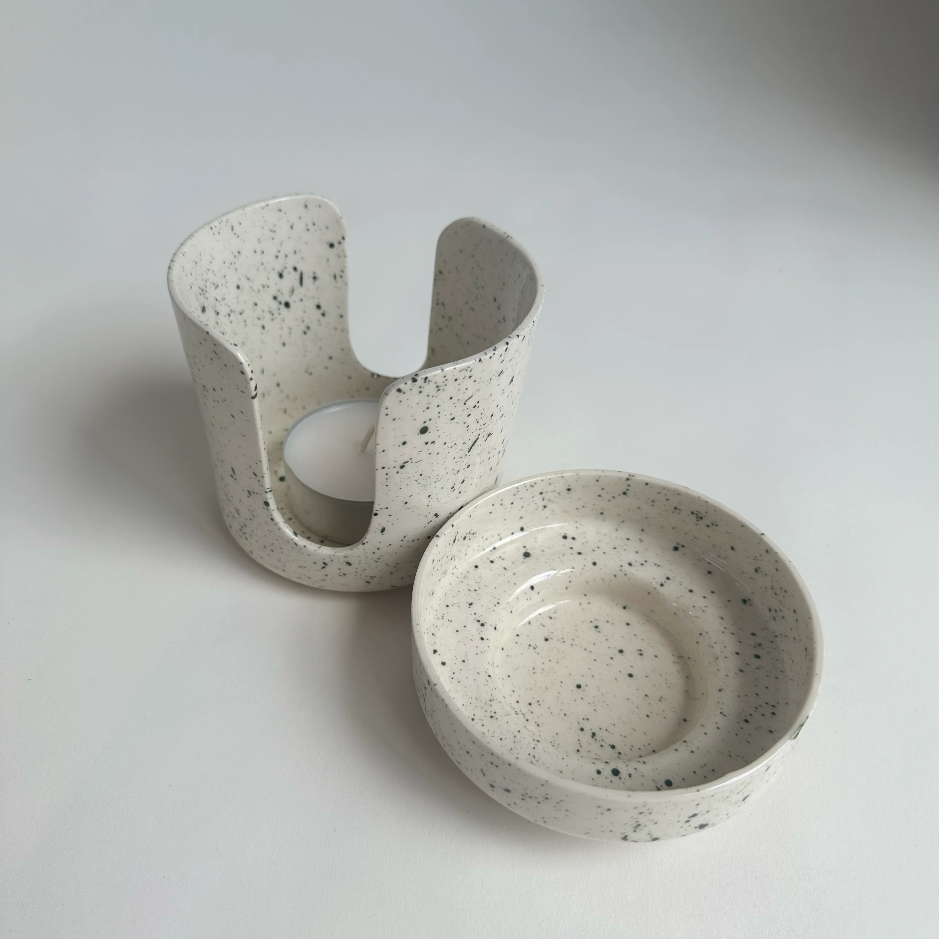 Serenity-Now Oil Burner OR Scrub Daddy Holder - Olive Dust view 2