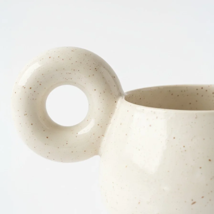 Donut-Handle Vase - Terracotta Dust view 2